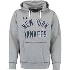 MLB New York Yankees Under Armour Legacy Fleece Hoodie - Gray