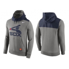MLB Men's Chicago White Sox Nike Gray Cooperstown Collection Hybrid Pullover Hoodie