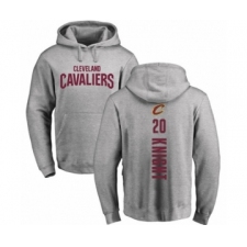 Basketball Cleveland Cavaliers #20 Brandon Knight Ash Backer Pullover Hoodie