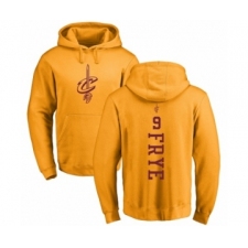 NBA Nike Cleveland Cavaliers #9 Channing Frye Gold One Color Backer Pullover Hoodie