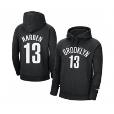 Men's Brooklyn Nets #13 James Harden 2021 Black Pullover Basketball Hoodie 2