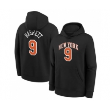 Men's New York Knicks #9 RJ Barrett Black Pullover Hoodie