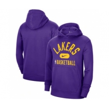 Men's Los Angeles Lakers 2021 Purple Spotlight Pullover Basketball Hoodie