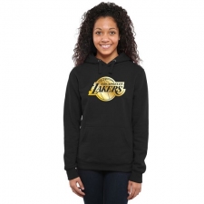NBA Los Angeles Lakers Women's Gold Collection Ladies Pullover Hoodie - Black