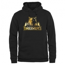 NBA Men's Minnesota Timberwolves Gold Collection Pullover Hoodie - Black