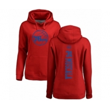 NBA Women's Nike Philadelphia 76ers #31 Mike Muscala Red One Color Backer Pullover Hoodie