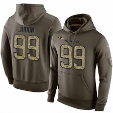NFL Nike Baltimore Ravens #99 Matt Judon Green Salute To Service Men's Pullover Hoodie