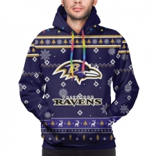 Ravens Team Christmas Ugly Hoodies For Men Pullover Sweatshirt.webp