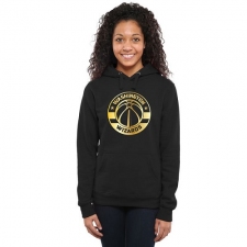 NBA Washington Wizards Women's Gold Collection Ladies Pullover Hoodie - Black