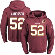 NFL Men's Nike Washington Redskins #52 Ryan Anderson Burgundy Red Name & Number Pullover Hoodie