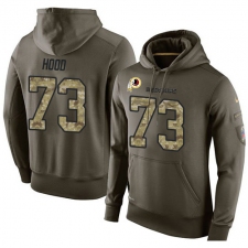 NFL Nike Washington Redskins #73 Ziggy Hood Green Salute To Service Men's Pullover Hoodie