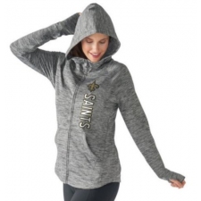 NFL New Orleans Saints G-III 4Her by Carl Banks Women's Recovery Full-Zip Hoodie - Heathered Gray