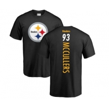 Football Pittsburgh Steelers #93 Dan McCullers Black Backer T-Shirt