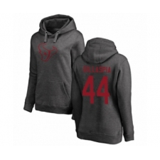 Football Women's Houston Texans #44 Cullen Gillaspia Ash One Color Pullover Hoodie