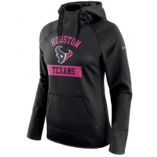 NFL Houston Texans Nike Women's Breast Cancer Awareness Circuit Performance Pullover Hoodie - Black