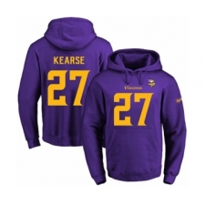 Football Men's Minnesota Vikings #27 Jayron Kearse Purple(Gold No.) Name & Number Pullover Hoodie
