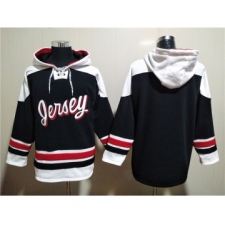 Men's New Jersey Devils Blank Ageless Must-Have Lace-Up Pullover Hoodie
