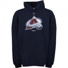 NHL Men's Reebok Colorado Avalanche Primary Logo Pullover Hoodie - Steel Blue