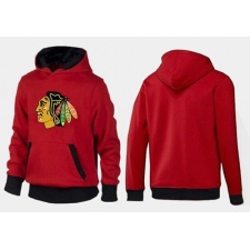 NHL Men's Chicago Blackhawks Big & Tall Logo Pullover Hoodie - Red/Black