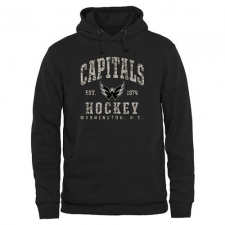 NHL Men's Men's Washington Capitals Black Camo Stack Pullover Hoodie