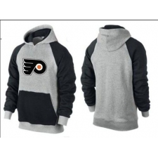 NHL Men's Philadelphia Flyers Big & Tall Logo Hoodie - Grey/Black