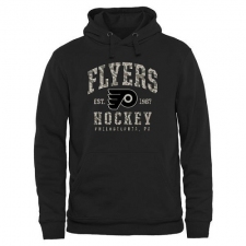 NHL Men's Philadelphia Flyers Black Camo Stack Pullover Hoodie
