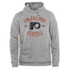 NHL Men's Philadelphia Flyers Heritage Pullover Hoodie - Ash