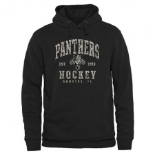 NHL Men's Florida Panthers Black Camo Stack Pullover Hoodie