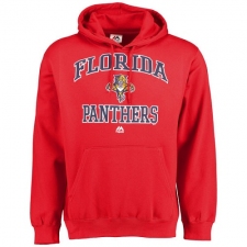 NHL Men's Florida Panthers Majestic Heart & Soul Hoodie - Red