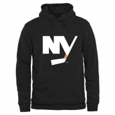 NHL Men's New York Islanders Rinkside Logo Pullover Hoodie - Black
