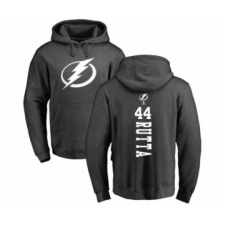 Hockey Tampa Bay Lightning #44 Jan Rutta Charcoal One Color Backer Pullover Hoodie