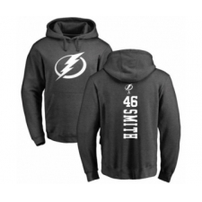 Hockey Tampa Bay Lightning #46 Gemel Smith Charcoal One Color Backer Pullover Hoodie