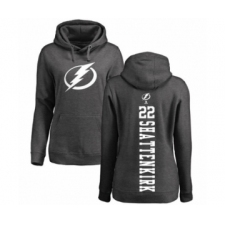 Hockey Women's Tampa Bay Lightning #22 Kevin Shattenkirk Charcoal One Color Backer Pullover Hoodie