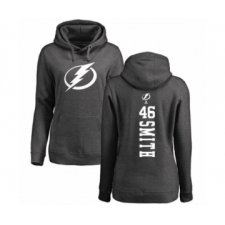 Hockey Women's Tampa Bay Lightning #46 Gemel Smith Charcoal One Color Backer Pullover Hoodie