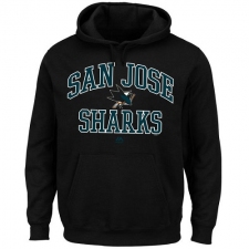 NHL Men's San Jose Sharks Majestic Heart & Soul Hoodie - Black