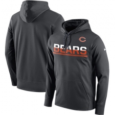 NFL Men's Chicago Bears Nike Sideline Circuit Anthracite Pullover Hoodie