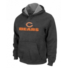 NFL Men's Nike Chicago Bears Authentic Logo Pullover Hoodie - Dark Grey