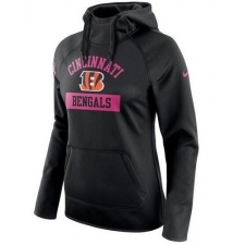 NFL Cincinnati Bengals Nike Women's Breast Cancer Awareness Circuit Performance Pullover Hoodie - Black