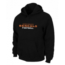 NFL Men's Nike Cincinnati Bengals Font Pullover Hoodie - Black