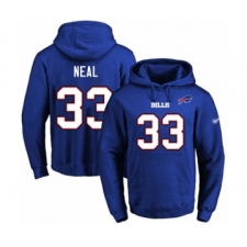 Football Men's Buffalo Bills #33 Siran Neal Royal Blue Name & Number Pullover Hoodie