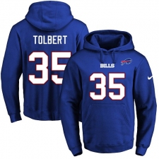 NFL Men's Nike Buffalo Bills #35 Mike Tolbert Royal Blue Name & Number Pullover Hoodie