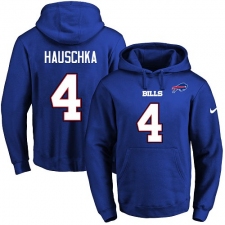 NFL Men's Nike Buffalo Bills #4 Stephen Hauschka Royal Blue Name & Number Pullover Hoodie