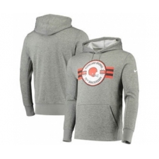 Men's Cleveland Browns 1946 75th Anniversary Gray Pullover Football Hoodie