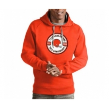 Men's Cleveland Browns 1946 75th Anniversary Orange Pullover Football Hoodie