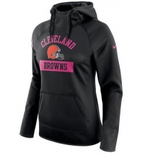 NFL Cleveland Browns Nike Women's Breast Cancer Awareness Circuit Performance Pullover Hoodie - Black