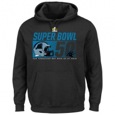 NFL Carolina Panthers Majestic Super Bowl 50 Bound On Our Way Pullover Hoodie - Black