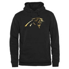 NFL Men's Carolina Panthers Pro Line Black Gold Collection Pullover Hoodie