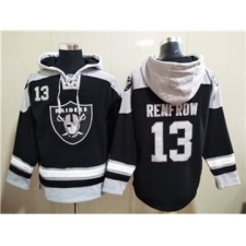 Men's Las Vegas Raiders #13 Hunter Renfrow Ageless Must-Have Lace-Up Pullover Football Hoodie