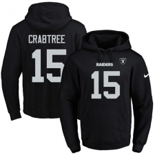 NFL Men's Nike Oakland Raiders #15 Michael Crabtree Black Name & Number Pullover Hoodie