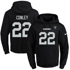 NFL Men's Nike Oakland Raiders #22 Gareon Conley Black Name & Number Pullover Hoodie